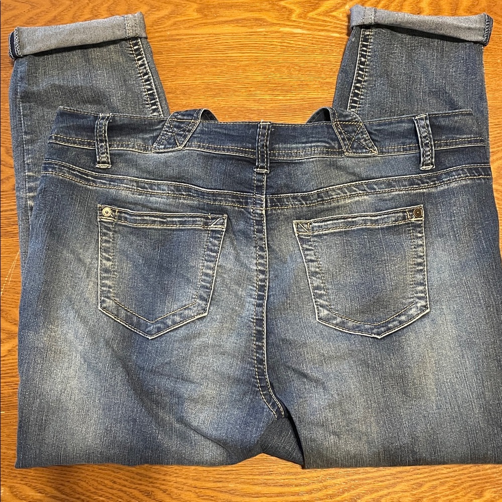 🟦🟦 Wallflower Vintage Denim Overalls with Button Accents (size XL) - Picture 3 of 12